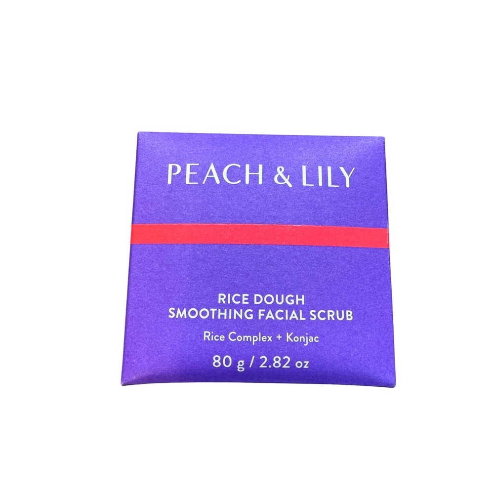 Peach & Lily 2.82 oz Rice Dough Smoothing Facial Scrub K-Beauty Exfoliator New